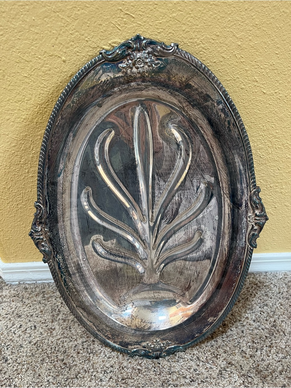 Vintage Serving Platter - Silver Plated